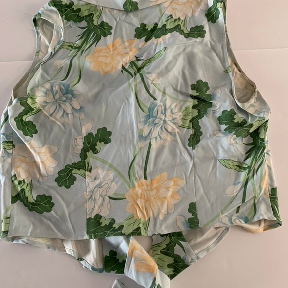 Tommy Bahama Silk Tie Front Top - Picture 2 of 5